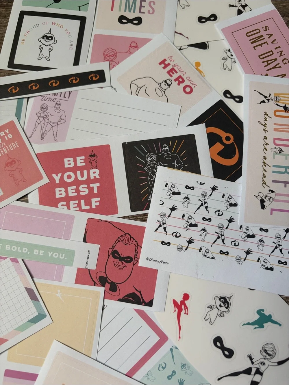 ❤️ $3 Disney The Incredibles Not So Mystery Happy Planner Sticker Set
